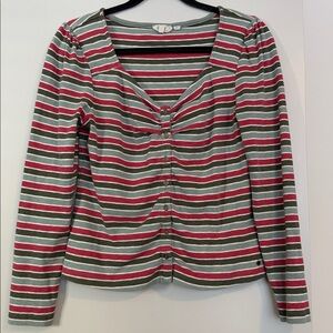 Fat Face Multicolor Striped Button-Down Shirt